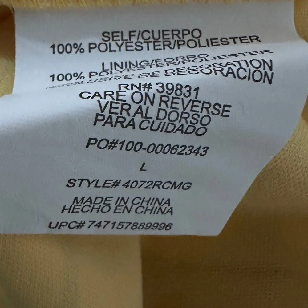 438 My Michelle | NWOT Yellow Floral Stripe Print Cold Shoulder Romper (Sz L)